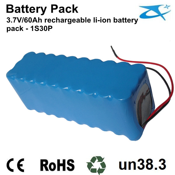 Huge Capacity 18650 3.7v li-ion battery pack