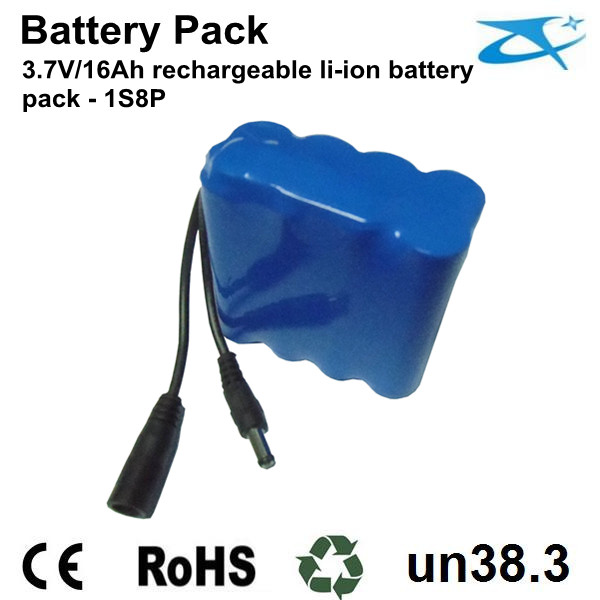 3.7V/16Ah Li-ion Battery Pack