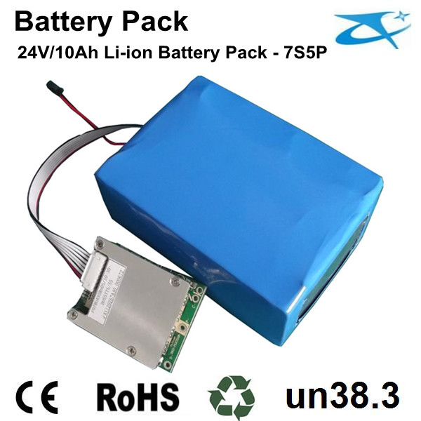 24V 10AH 18650 li ion battery pack